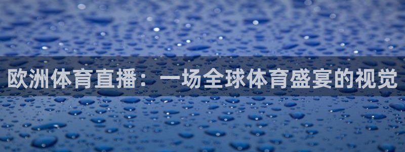 欧洲体育直播：一场全球体育盛宴的视觉