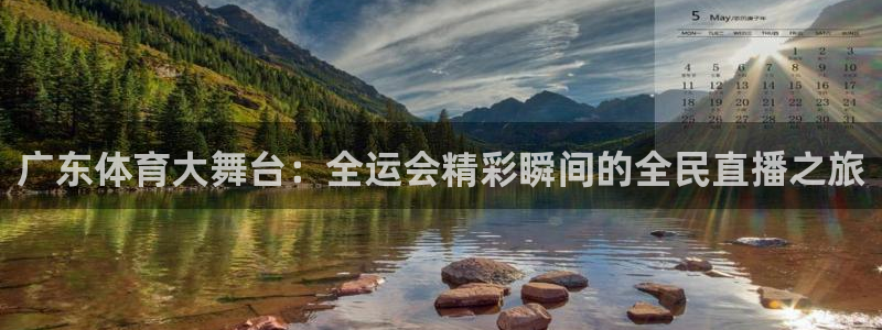 广东体育大舞台：全运会精彩瞬间的全民直播之旅